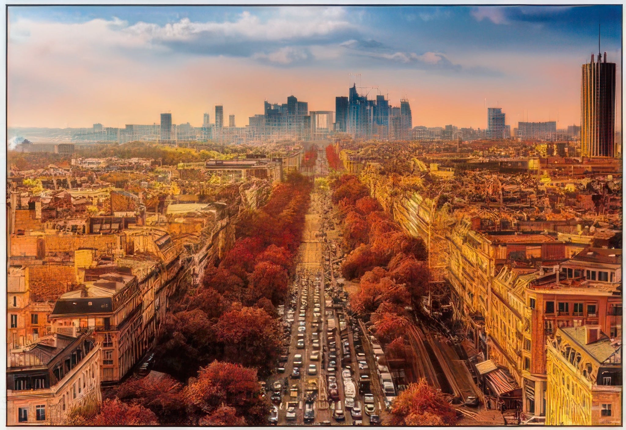 yanoman-13-16-[france]-rue-de-la-ze-and-paris-view-1000-pieces-jigsaw-puzzle