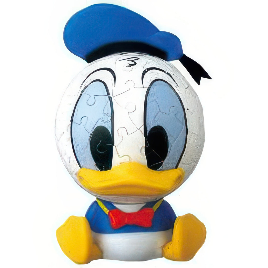 yanoman-2003-354-big-face-donald-duck-60-pieces-plastic-3d-puzzle