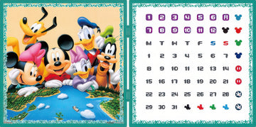 yanoman-2300-22-mickey-friends-where-should-we-go-next-198-pieces-calendar-puzzle