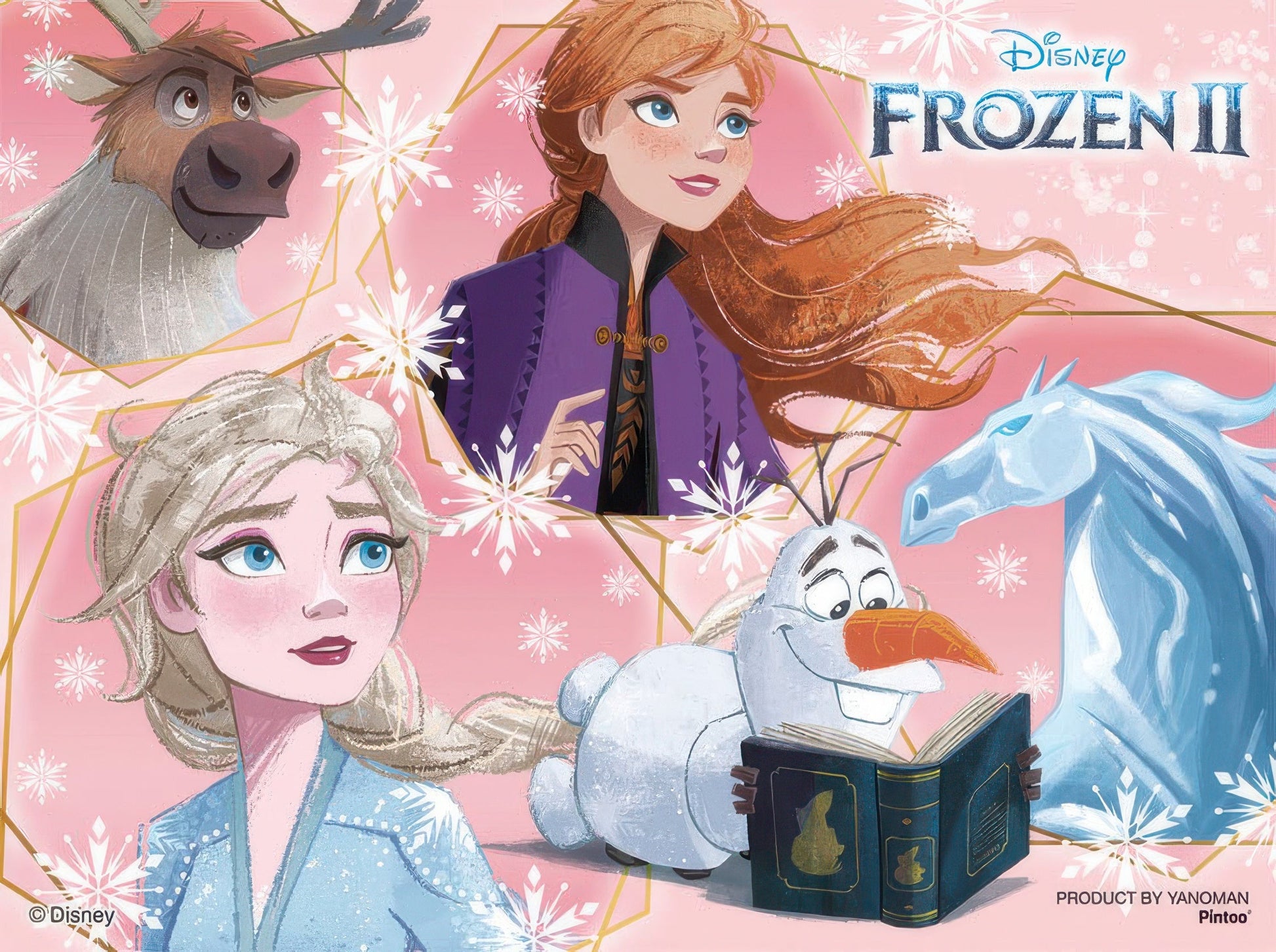 yanoman-2301-29-frozen-memories-150-pieces-plastic-puzzle-stand-set