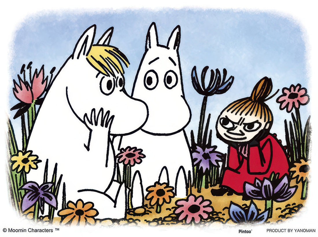 yanoman-2301-30-moomin-premonition-150-pieces-plastic-puzzle-stand-set