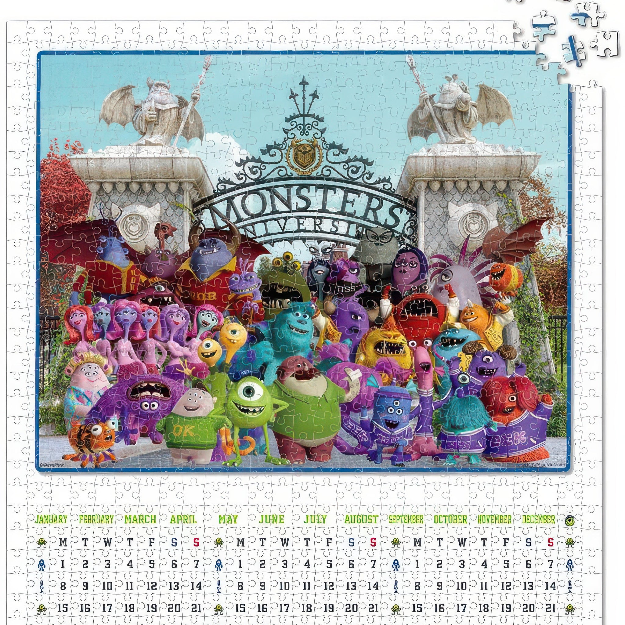 yanoman-2302-02-monsters-inc-welcome-to-monsters-university-837-pieces-calendar-puzzle