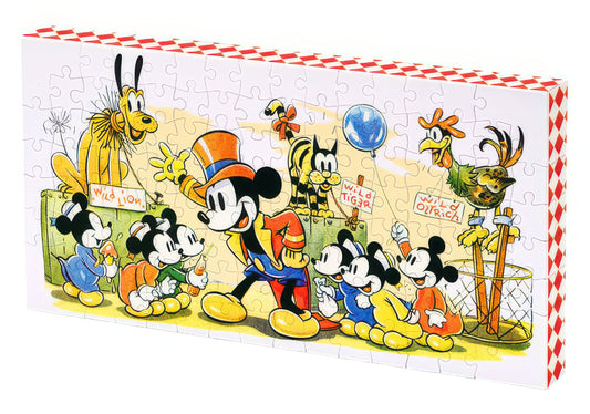 Yanoman 2304-19　Mickey & Friends • Retro Circus　120 Pieces Plastic Canvas Puzzle