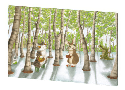 Yanoman 2307-02　Wachifield • Thawing Birch Forest　1126 Pieces Plastic Canvas Puzzle