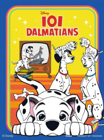 yanoman-2308-18-[101-dalmatians]-disney-classics---101-dalmatians---150-pieces-puzzle-+-stand-set