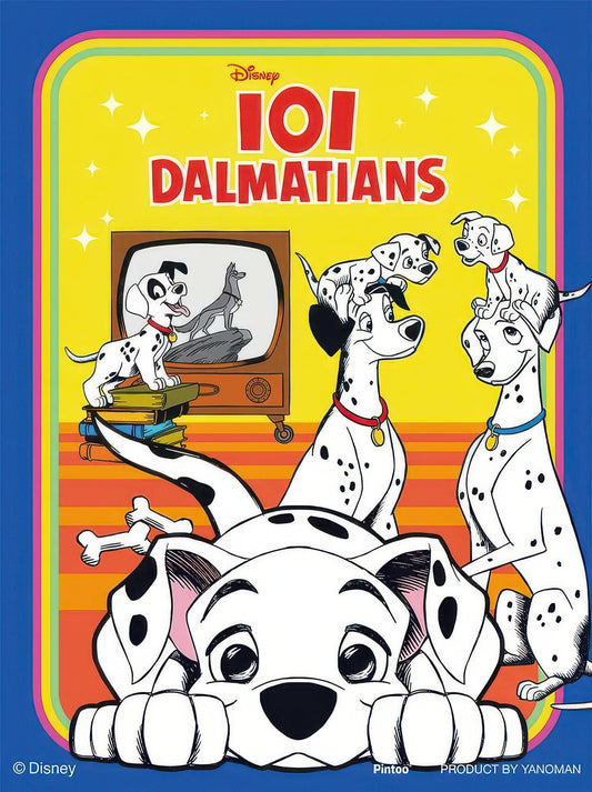 Yanoman 2308-18　Disney Classics / 101 Dalmatians　150 Pieces Crystal Puzzle + Stand Set