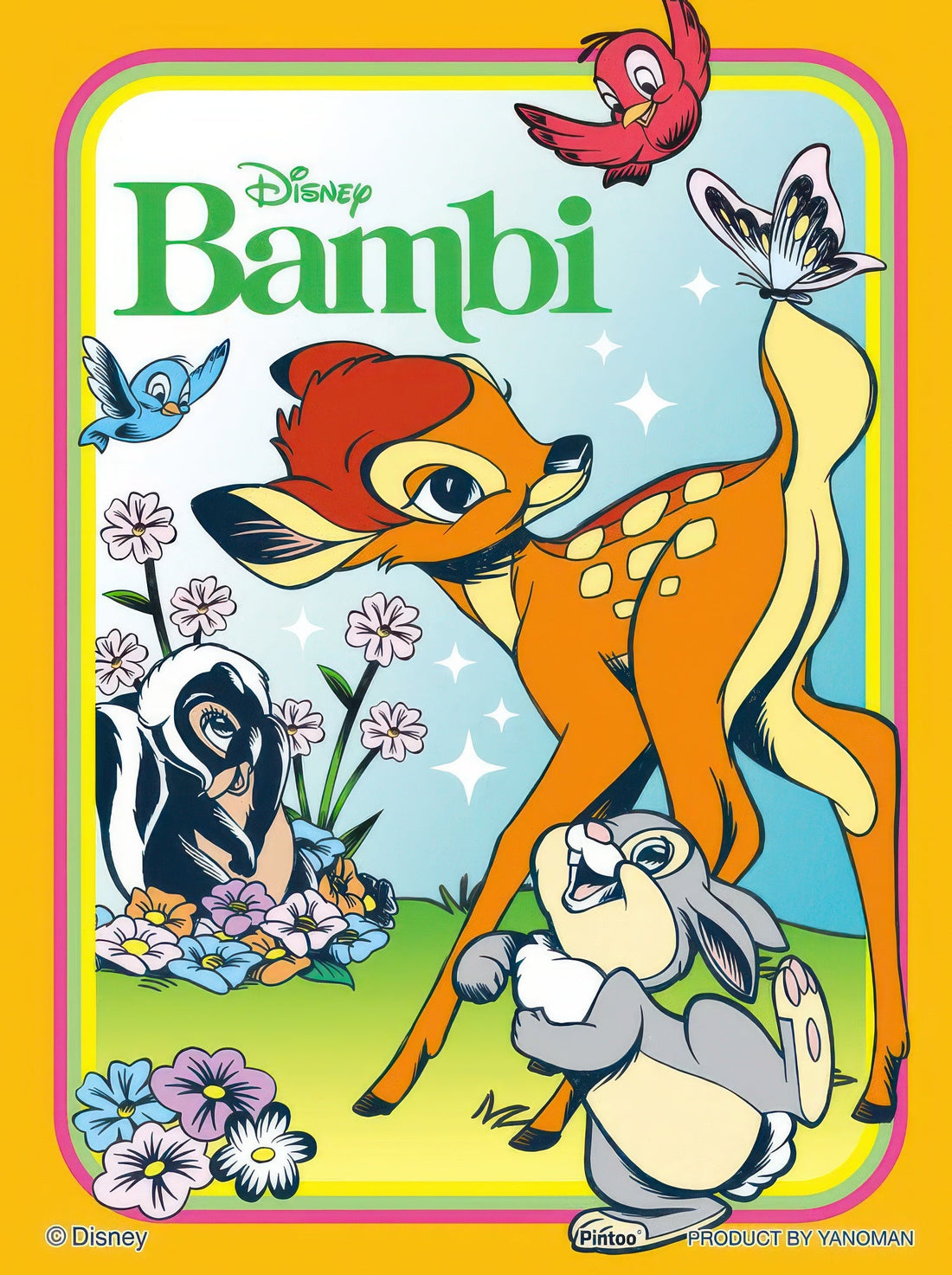 yanoman-2308-24-disney-classics---bambi---150-pieces-puzzle-+-stand-set