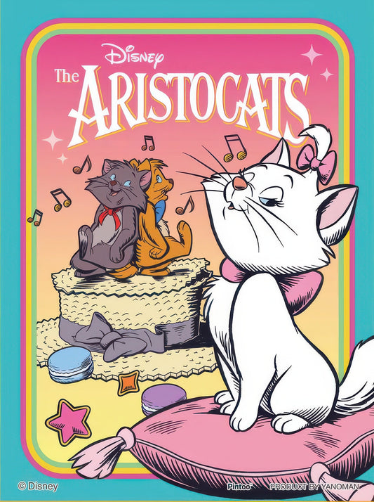 Yanoman 2308-25　Disney Classics / The Aristocats　150 Pieces Crystal Puzzle + Stand Set