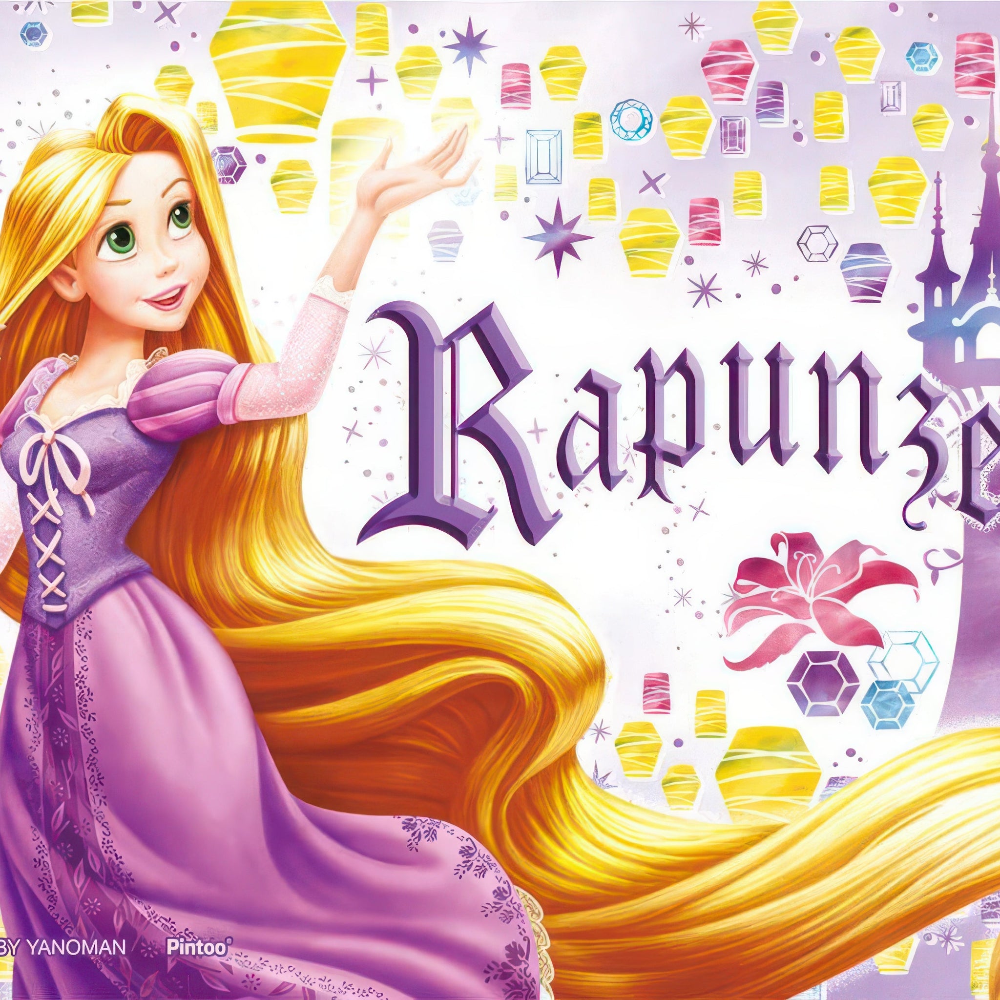 yanoman-2308-35-chasing-the-sparkle-150-pieces-puzzle-+-stand-set