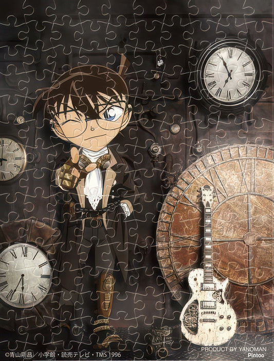 Yanoman 2308-42　Detective Conan • Clock of Fate　150 Pieces Crystal Puzzle + Stand Set