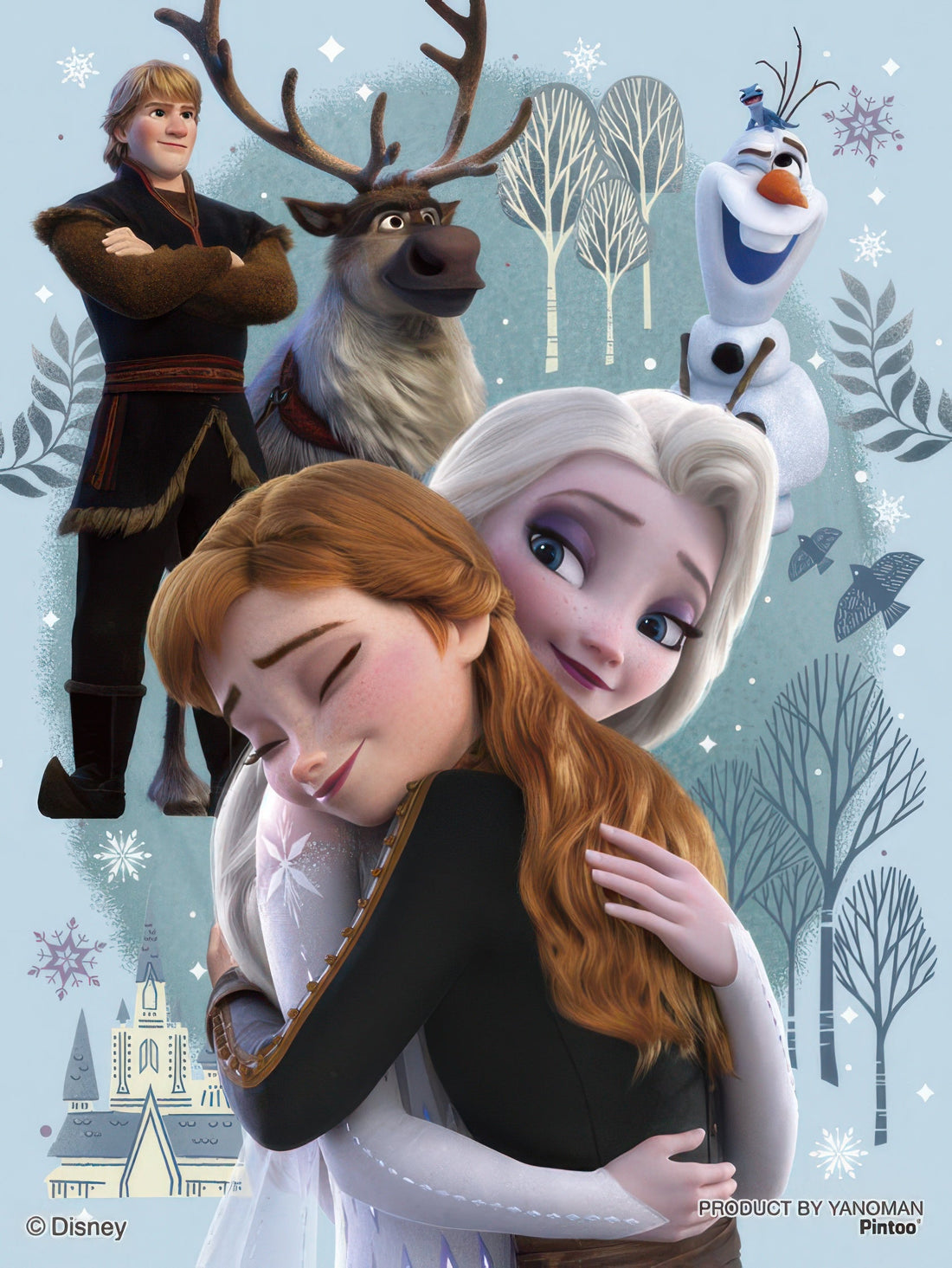 yanoman-2308-46-[frozen]-heading-for-the-future-150-pieces-puzzle-+-stand-set