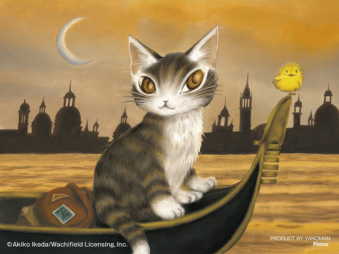 yanoman-2308-50-[wachi-field]-riding-a-gondola-150-pieces-puzzle-+-stand-set