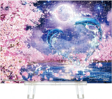 yanoman-2308-60-sakura-eternity-150-pieces-puzzle-+-stand-set