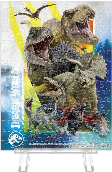 yanoman-2308-71-dinosaur-gathering-b-150-pieces-puzzle-+-stand-set