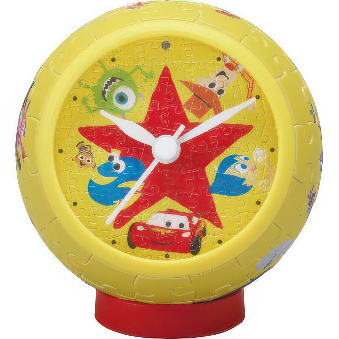 yanoman-2401-10-pixar-character-ball-145-pieces-plastic-table-clock-puzzle