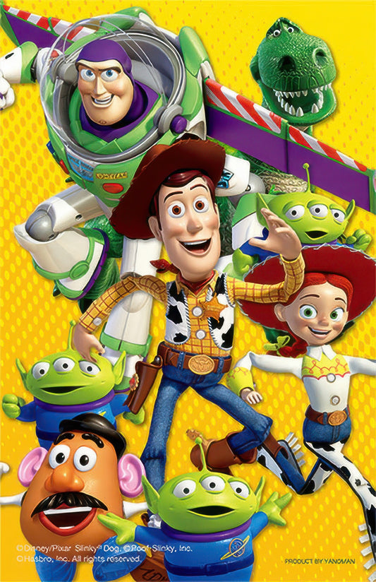 Yanoman 2500-02　Toy Story • Go Forward with Friends!　132 Pieces Crystal Jigsaw Puzzle