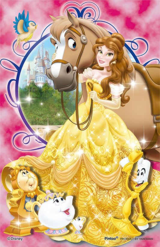 Yanoman 2500-12　Beauty and the Beast　132 Pieces Crystal Jigsaw Puzzle