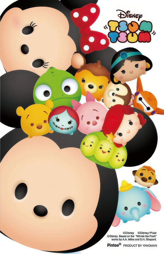 Yanoman 2500-21　Tsum Tsum • Everyone　132 Pieces Crystal Jigsaw Puzzle