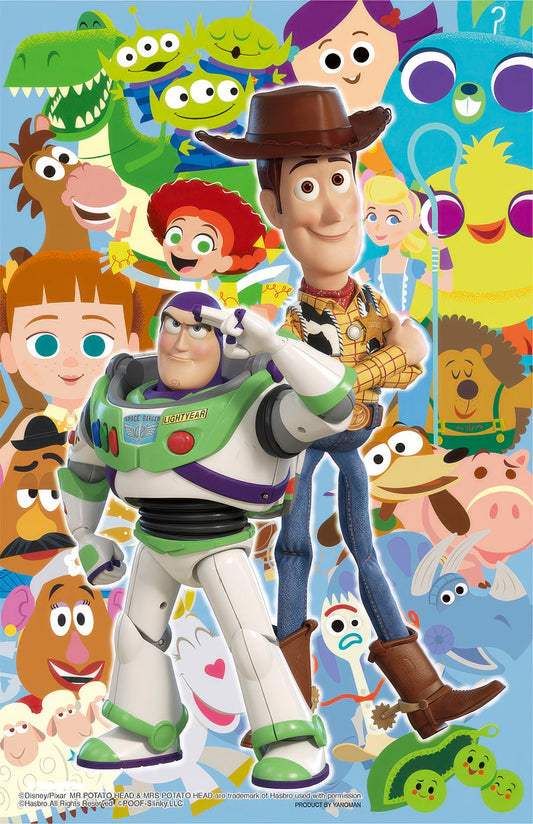 Yanoman 2500-37　Toy Story • The Brave Two　132 Pieces Crystal Jigsaw Puzzle