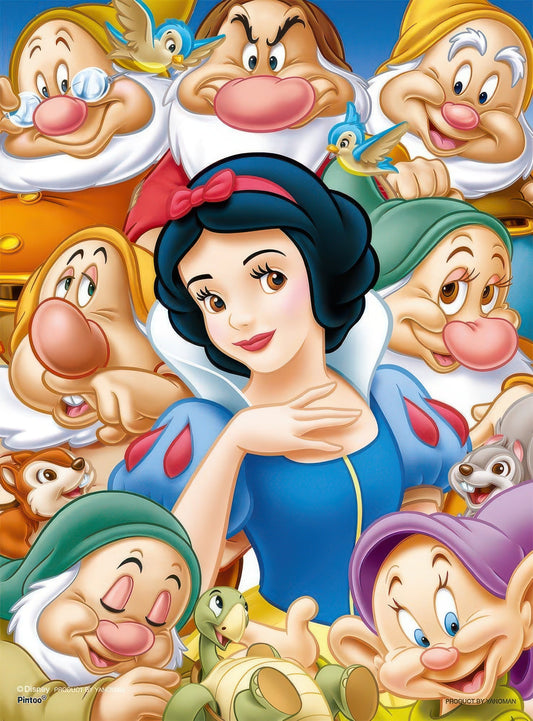 Yanoman 2501-02　Snow White and the Seven Dwarfs　244 Pieces Crystal Jigsaw Puzzle