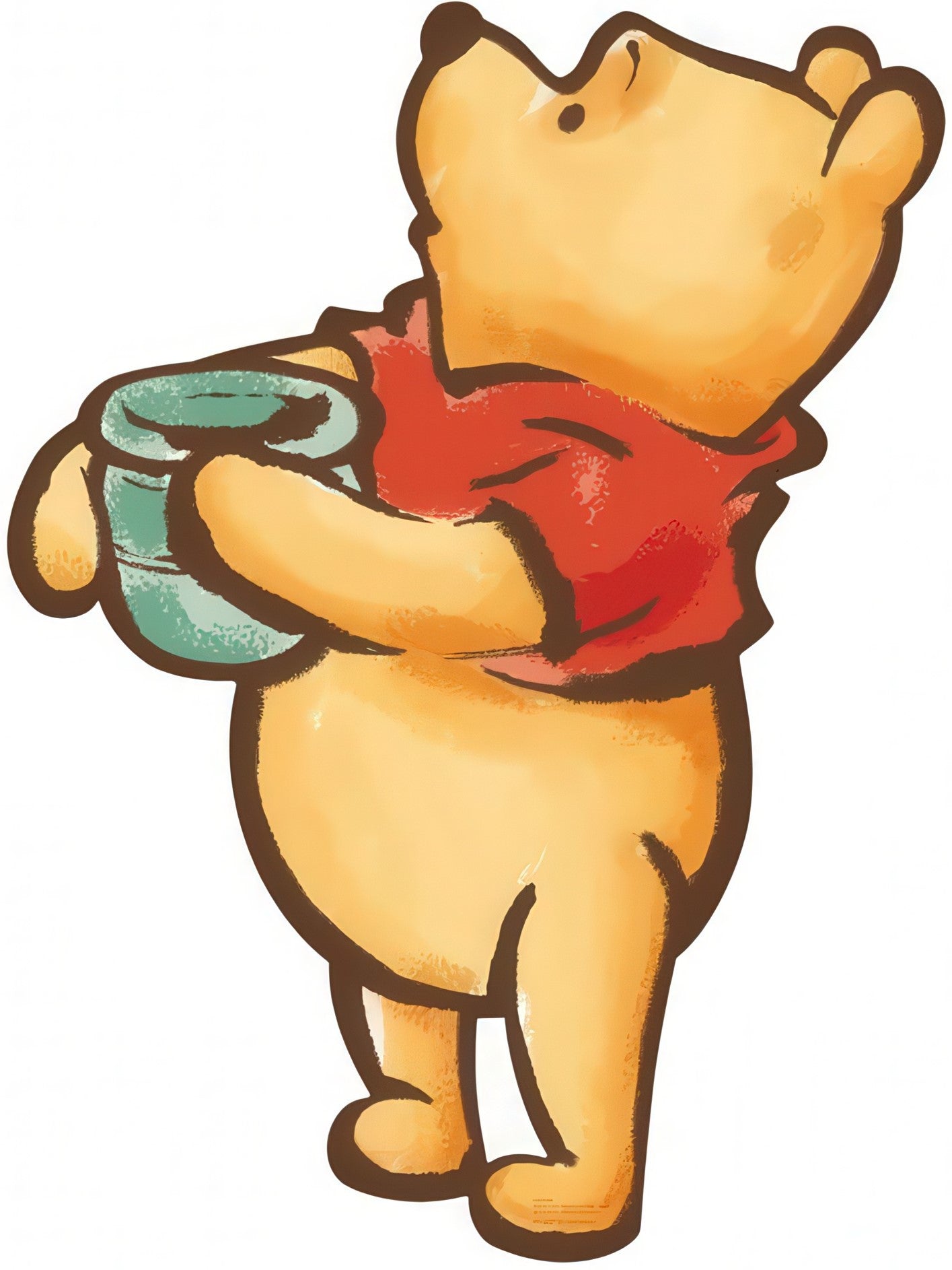 yanoman-31-08-[watercolor]-silhouette---winnie-the-pooh---266-pieces-shaped-puzzle