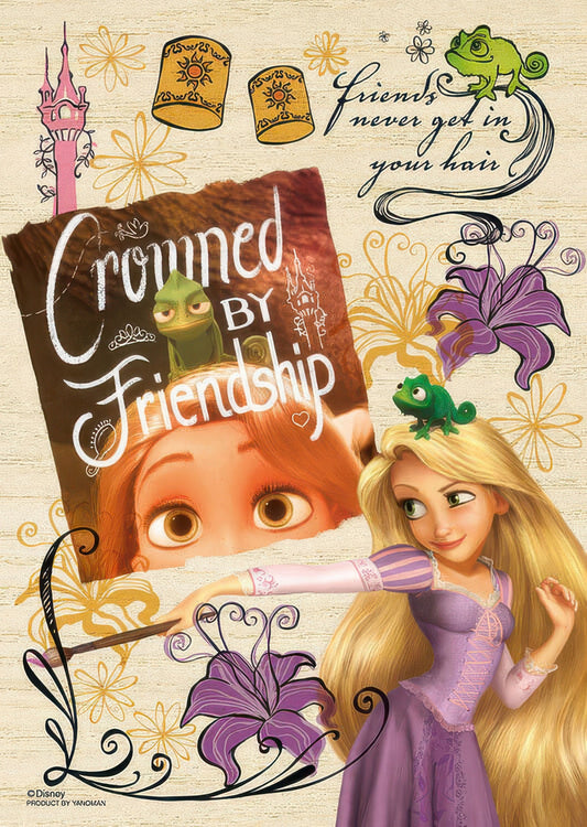 Yanoman 33-26　Tangled • Rapunzel & Pascal　300 Pieces Wooden Jigsaw Puzzle