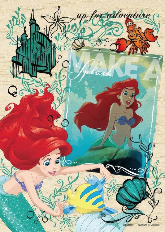 Yanoman 33-27　The Little Mermaid • Ariel & Friends　300 Pieces Wooden Jigsaw Puzzle