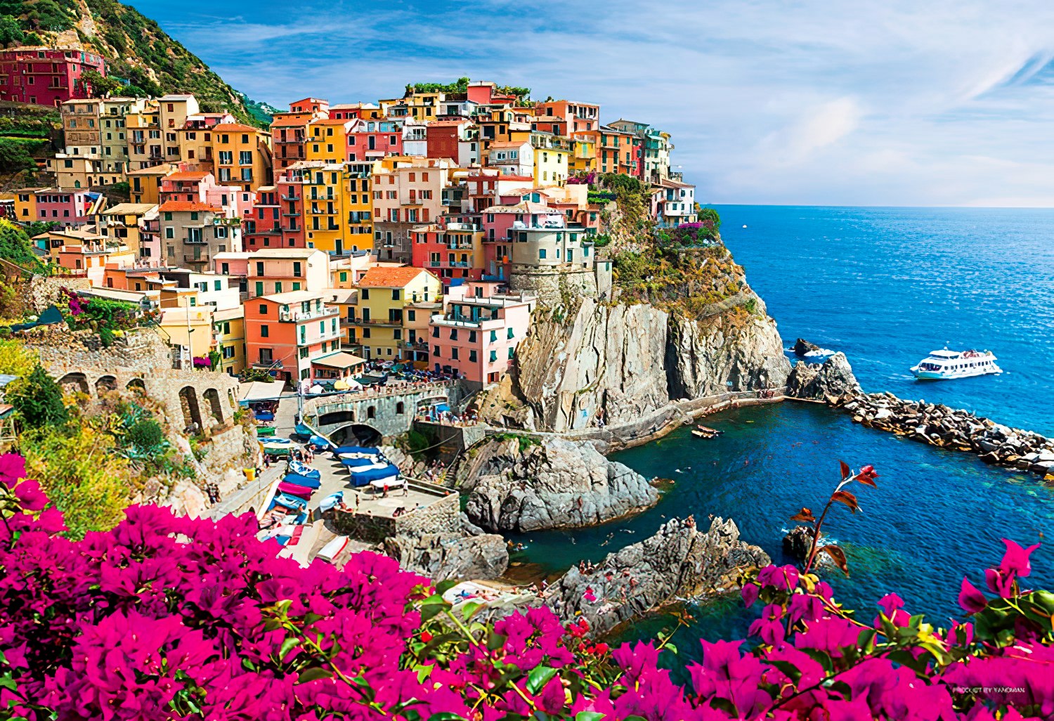 Yanoman • Italy • Beautiful Townscape, Cinque Terre　500 PCS　Jigsaw Puzzle