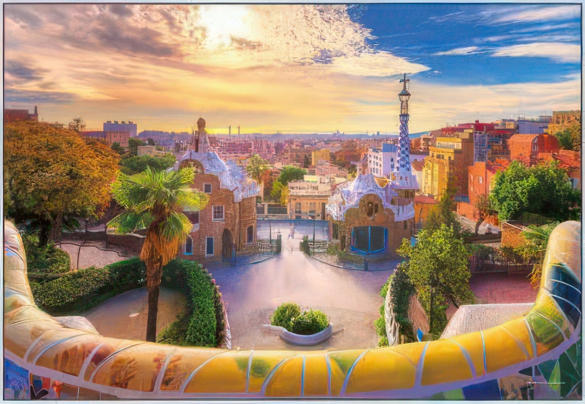 yanoman-35-35-[spain]-barcelona-güell-park-500-pieces-jigsaw-puzzle