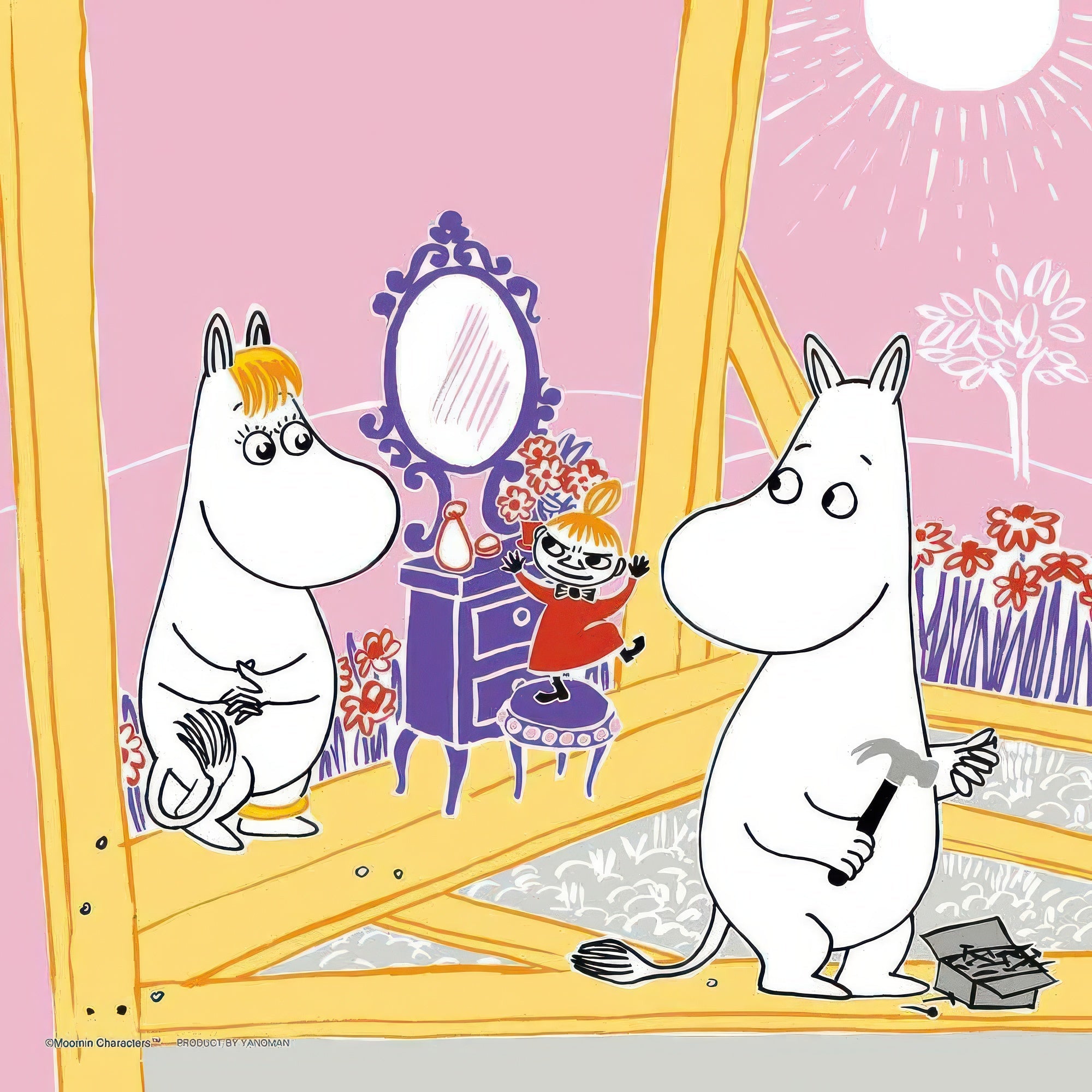 yanoman-36-01-moomin-favorite-dresser-306-pieces-jigsaw-puzzle