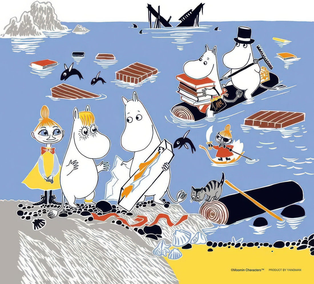 yanoman-36-03-moomin-picking-things-up-at-sea-306-pieces-jigsaw-puzzle