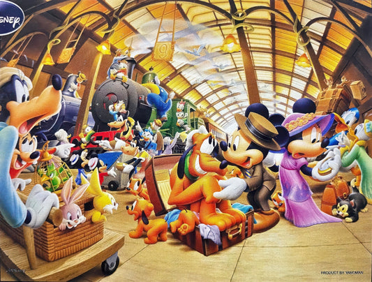 Yanoman 41-05　Mickey & Friends • Good Luck　500 Pieces Jigsaw Puzzle