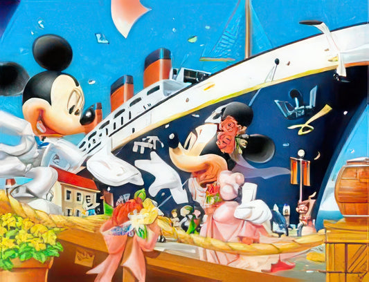 Yanoman 41-67　Mickey & Friends • Set Sail to Happiness　500 Pieces Jigsaw Puzzle