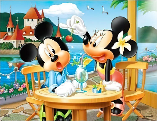 Yanoman • Mickey & Minnie • Lakeside terrace　500 PCS　Jigsaw Puzzle