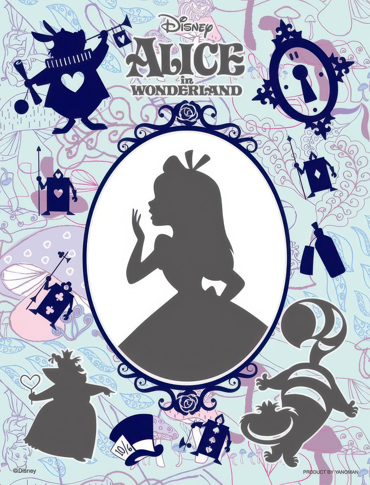 yanoman-42-08-alice-in-wonderland-ecograph-alice-300-pieces-jigsaw-puzzle