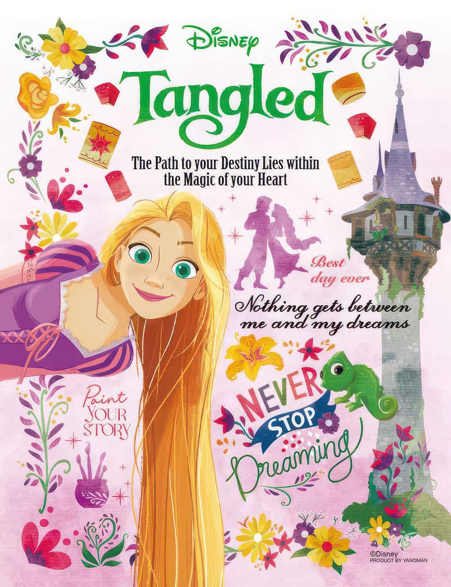 yanoman-42-101-tangled-colorful-paint-rapunzel-300-pieces-jigsaw-puzzle