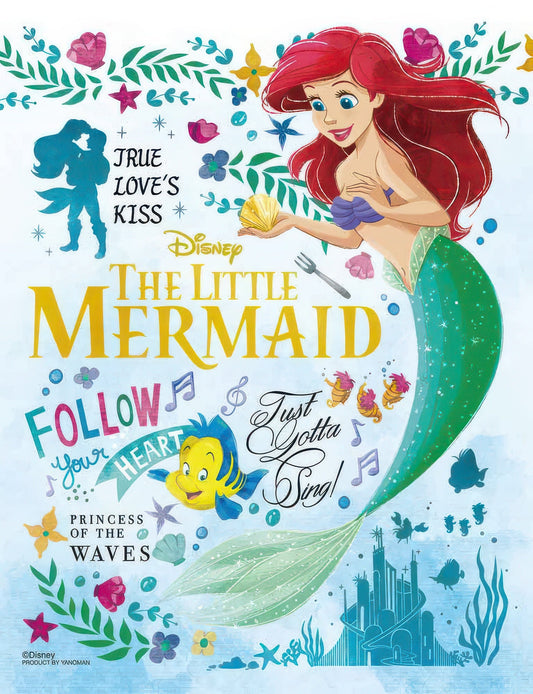 Yanoman 42-102　The Little Mermaid • Colorful Paint / Ariel　300 Pieces Jigsaw Puzzle