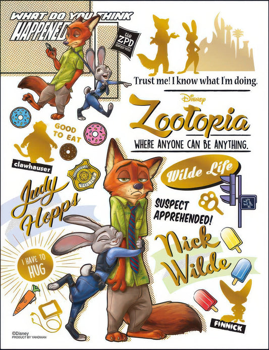 Yanoman 42-103　Colorful Gold / Zootopia　300 Pieces Jigsaw Puzzle