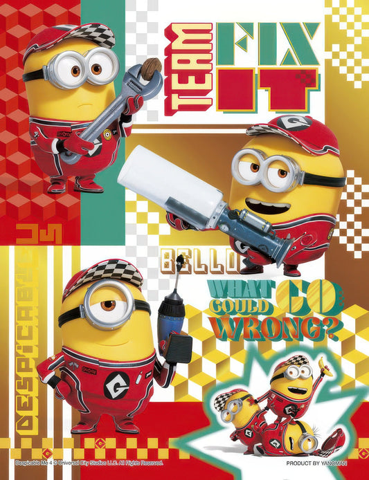 Yanoman 42-107　Minions • Pit Crew Minion　300 Pieces Jigsaw Puzzle