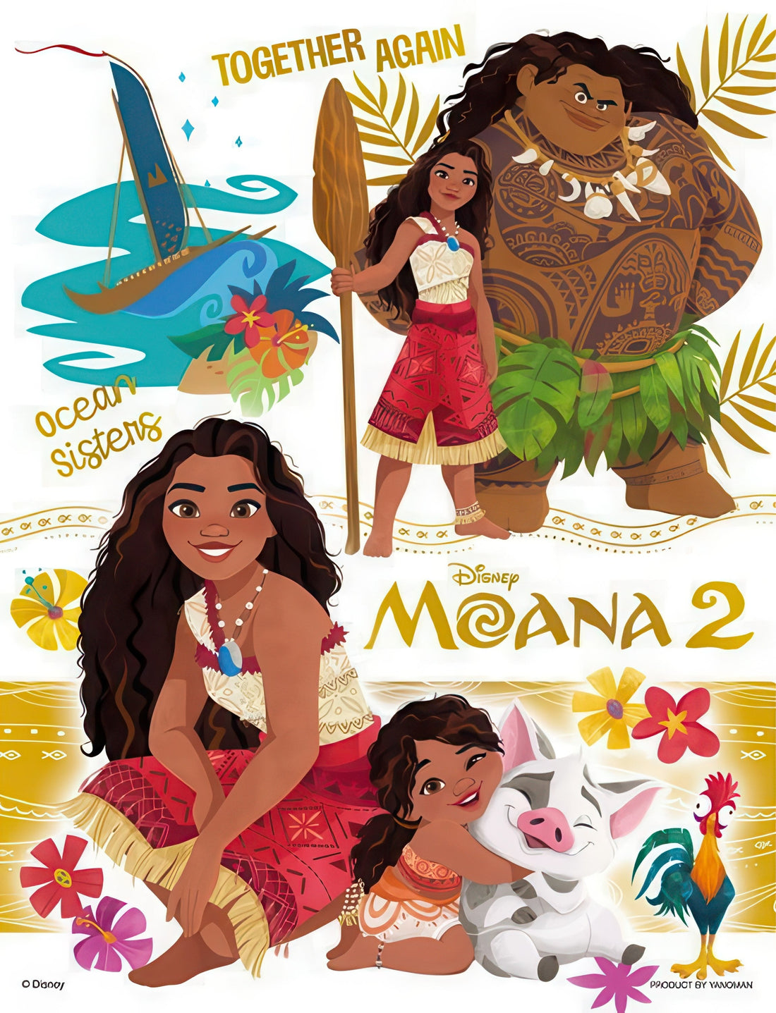 yanoman-42-113-petit-2-light-disney-colorful-gold-series-moana-2-300-pieces-jigsaw-puzzle