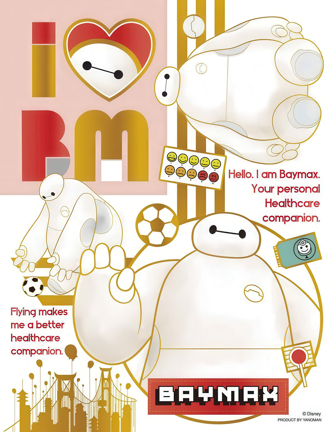 yanoman-42-118-colorful-gold---big-hero-6-300-pieces-jigsaw-puzzle