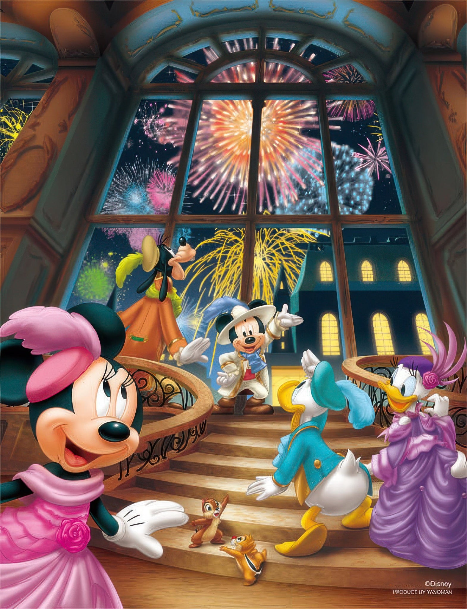 yanoman-42-45-mickey-friends-fireworks-party-300-pieces-jigsaw-puzzle