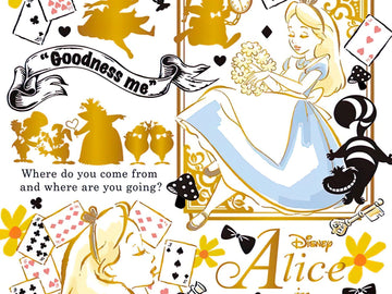 Yanoman â€¢ Alice in Wonderland â€¢ Colorful Gold / Aliceã€€300 PCSã€€Jigsaw Puzzle