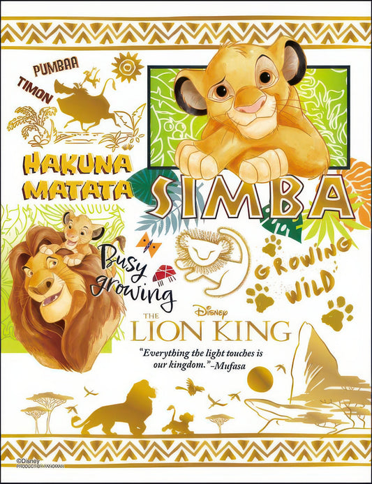 Yanoman 42-91　The Lion King • Colorful Gold / Simba　300 Pieces Jigsaw Puzzle