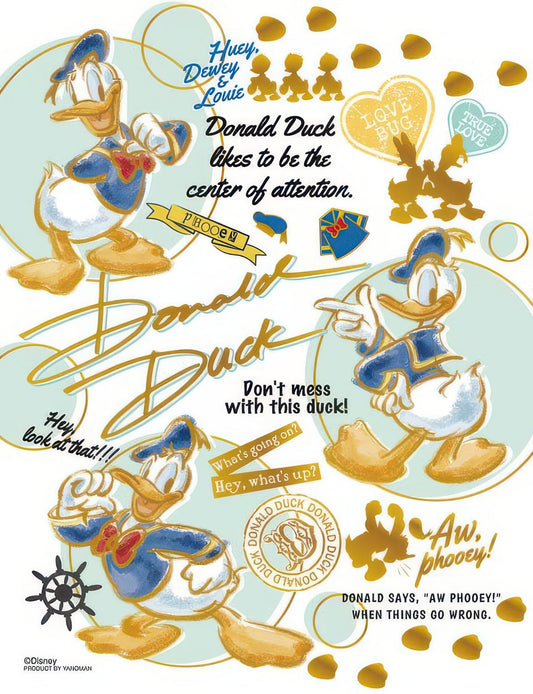 Yanoman 42-97　Colorful Gold / Donald Duck　300 Pieces Jigsaw Puzzle