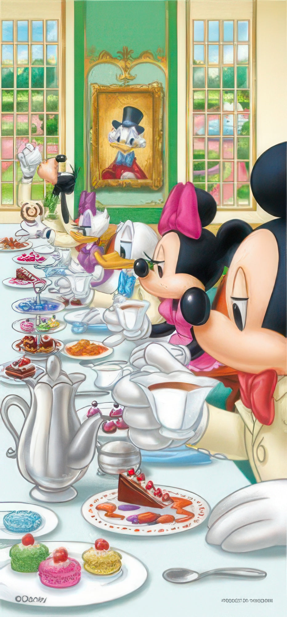 yanoman-43-23-mickey-friends-afternoon-tea-time-300-pieces-jigsaw-puzzle