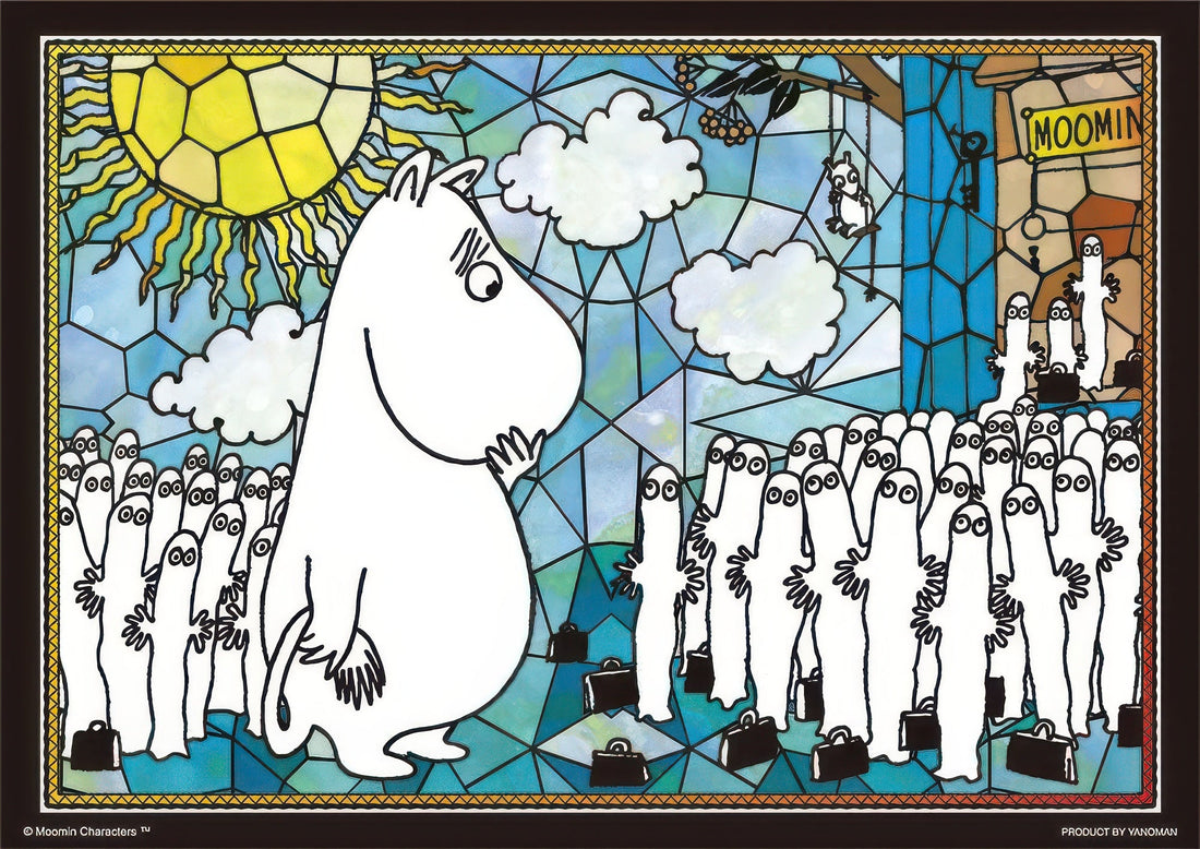 yanoman-61-35-moomin-hattifattener-panic-108-pieces-crystal-jigsaw-puzzle