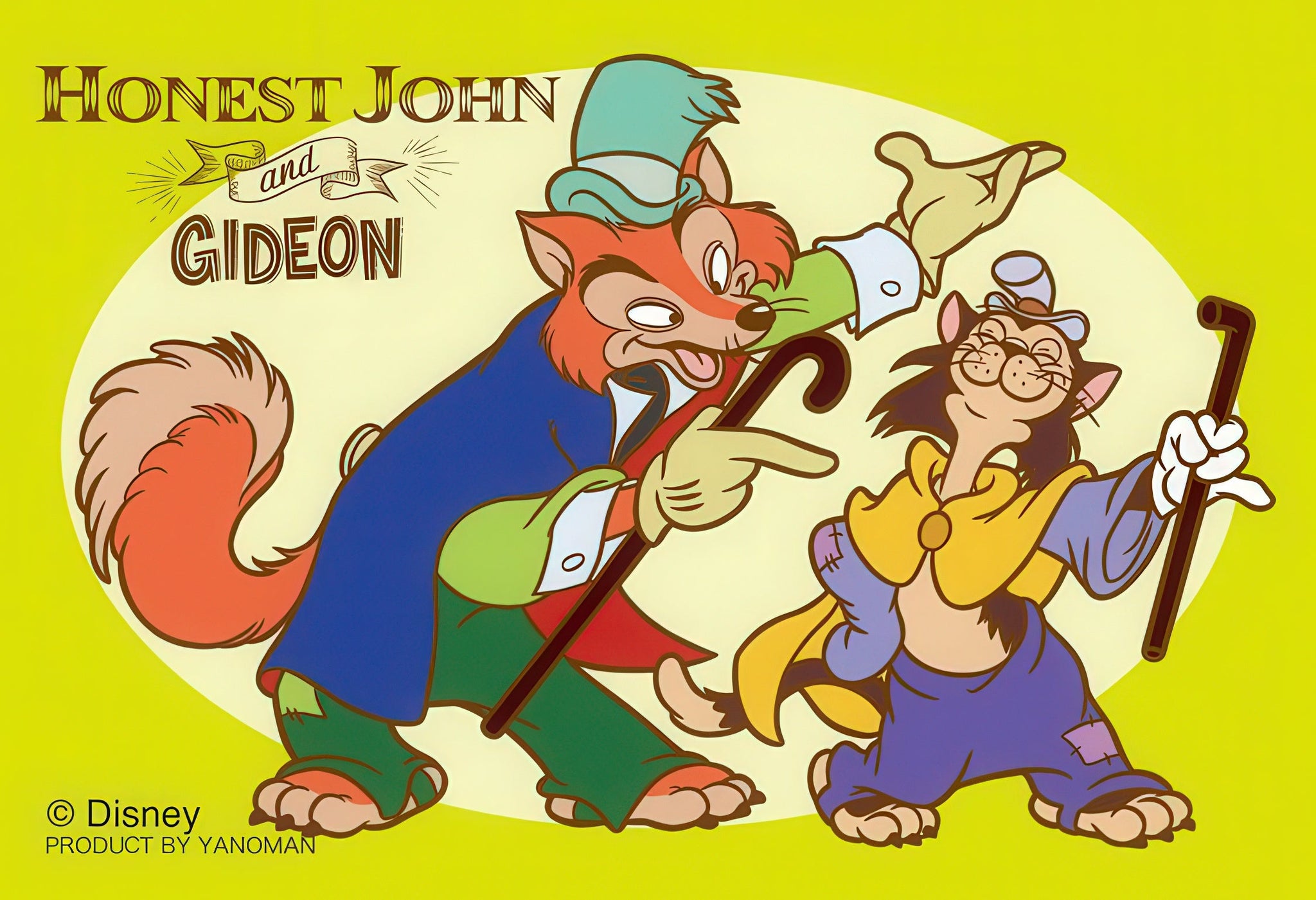 yanoman-70-20-honest-john-&-gideon-(pinocchio)-70-pieces-jigsaw-puzzle