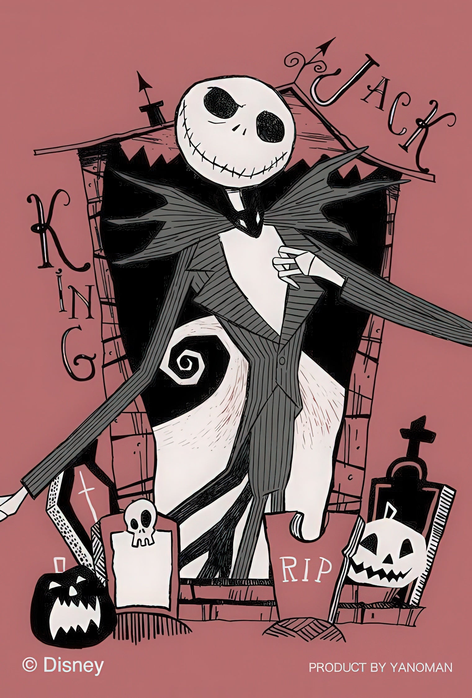 yanoman-70-36-jack-skellington-(the-nightmare-before-christmas)-70-pieces-jigsaw-puzzle