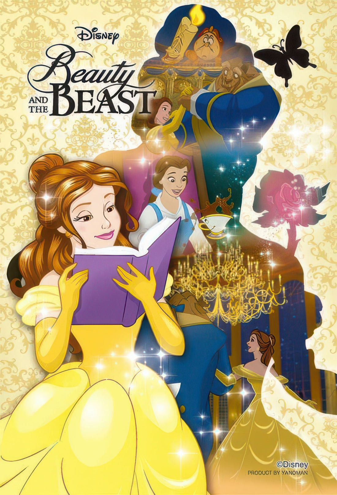 yanoman-97-113-beauty-and-the-beast-memories-belle-70-pieces-crystal-jigsaw-puzzle